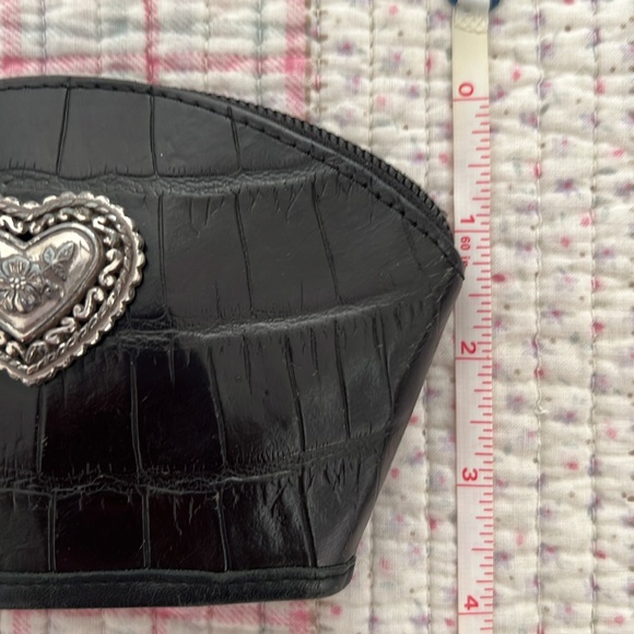 Brighton small patent croc leather black coin wallet - Picture 7 of 7